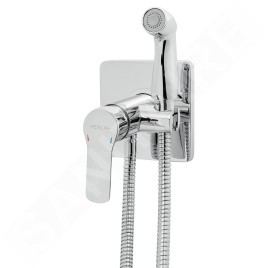 Novaservis Metalia 54 - Mitigeur encastré pour bidet, avec douchette et corps d'encastrement, chrome 54211,0