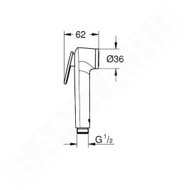Grohe Tempesta - Douchette de bidet, chrome 27512001