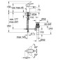 Grohe BauEdge - Mitigeur de bidet avec vidage, chrome 23331000