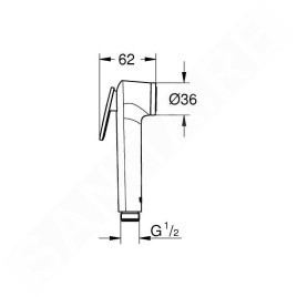 Grohe Tempesta-F - Douchette de bidet, chrome 26506000