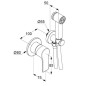 Kludi Zenta SL - Ensemble mitigeur encastré avec douchette de bidet, chrome 489980565