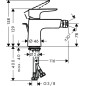 Hansgrohe Talis E - Mitigeur de bidet avec tirette de vidage, aspect doré poli 71720990