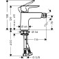 Hansgrohe Talis E - Mitigeur de bidet avec garniture de vidage push-open, chrome 71721000