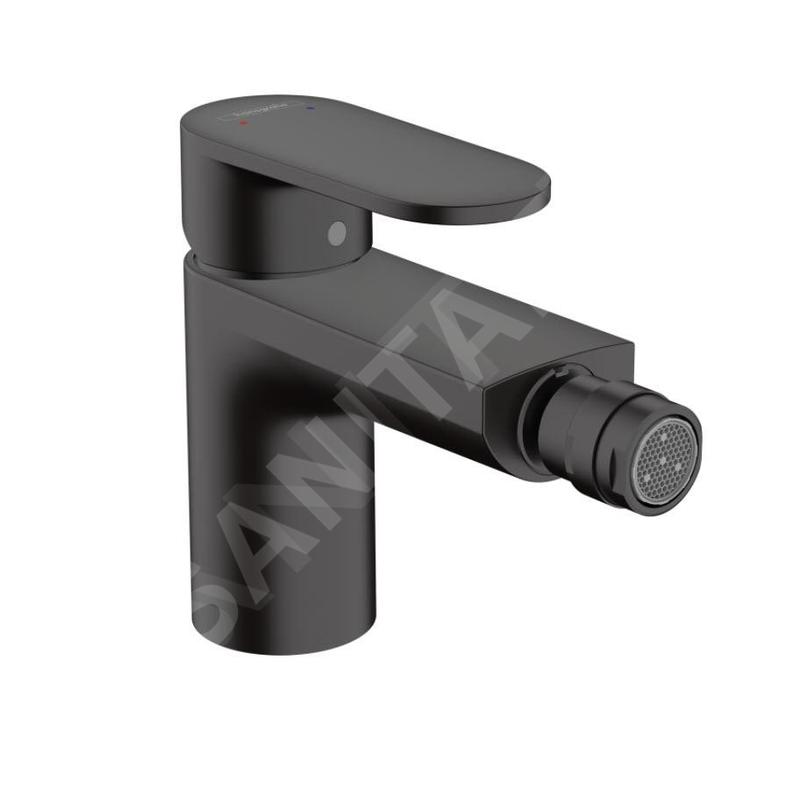 Hansgrohe Vernis Blend - Mitigeur de bidet avec vidage, noir mat 71210670