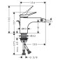 Hansgrohe Vivenis - Mitigeur de bidet avec vidage, chrome 75200000