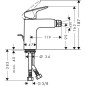 Hansgrohe Logis - Mitigeur de bidet, chrome 71200000
