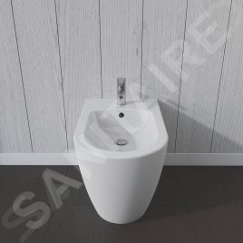 Duravit ME by Starck - Bidet à poser, avec WonderGliss, blanc alpin 22891000001
