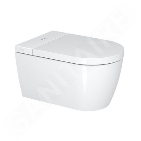 Duravit SensoWash Starck - Abattant électronique de bidet f Plus Compact avec la céramique, Rimless, HygieneGlaze, Softclose,