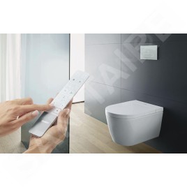 Duravit SensoWash Starck - Abattant électronique de bidet f Plus Compact avec la céramique, Rimless, HygieneGlaze, Softclose,