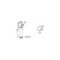 Sapho Justime - Douchette de bidet avec support, chrome 1209-02