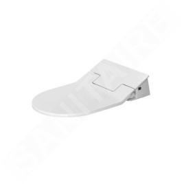 Duravit ME by Starck - Abattant WC japonais à fond creux avec SensoWash Slim, Rimless, SoftClose, blanc alpin 631000002004300