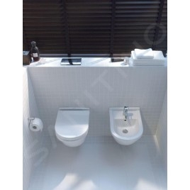 Duravit Starck 3 - Bidet suspendu avec trop-plein, blanc 2280150000
