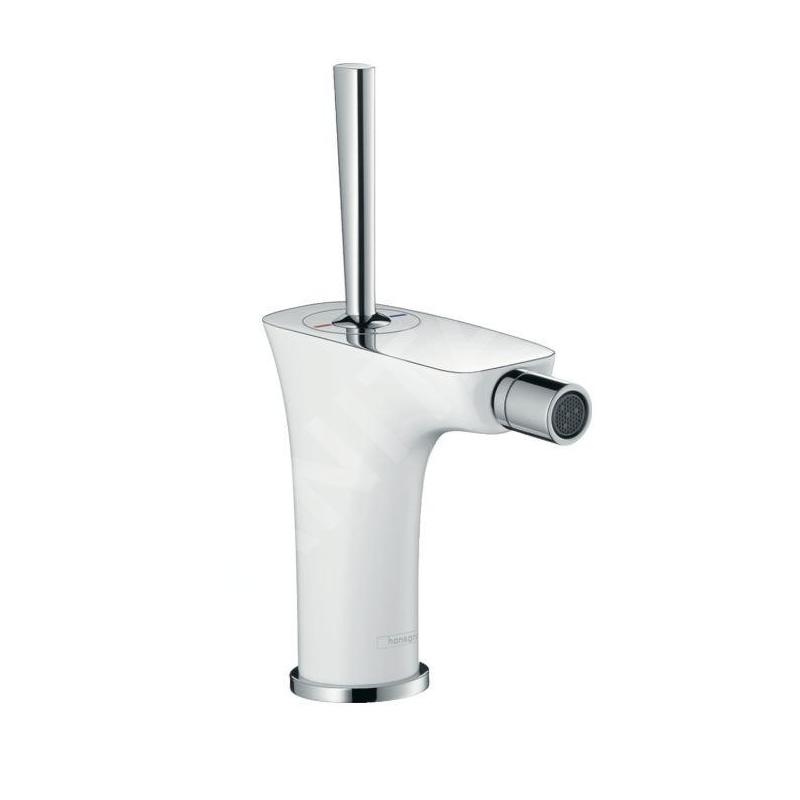 Hansgrohe PuraVida - Mitigeur de bidet avec garniture de vidage à tirette, blanc/chrome 15270400
