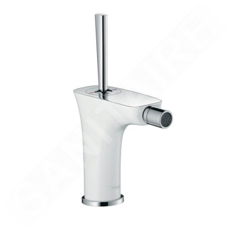 Hansgrohe PuraVida - Mitigeur de bidet avec garniture de vidage à tirette, blanc/chrome 15270400