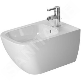 Duravit Happy D.2 - Bidet suspendu, avec WonderGliss, blanc alpin 22581500001