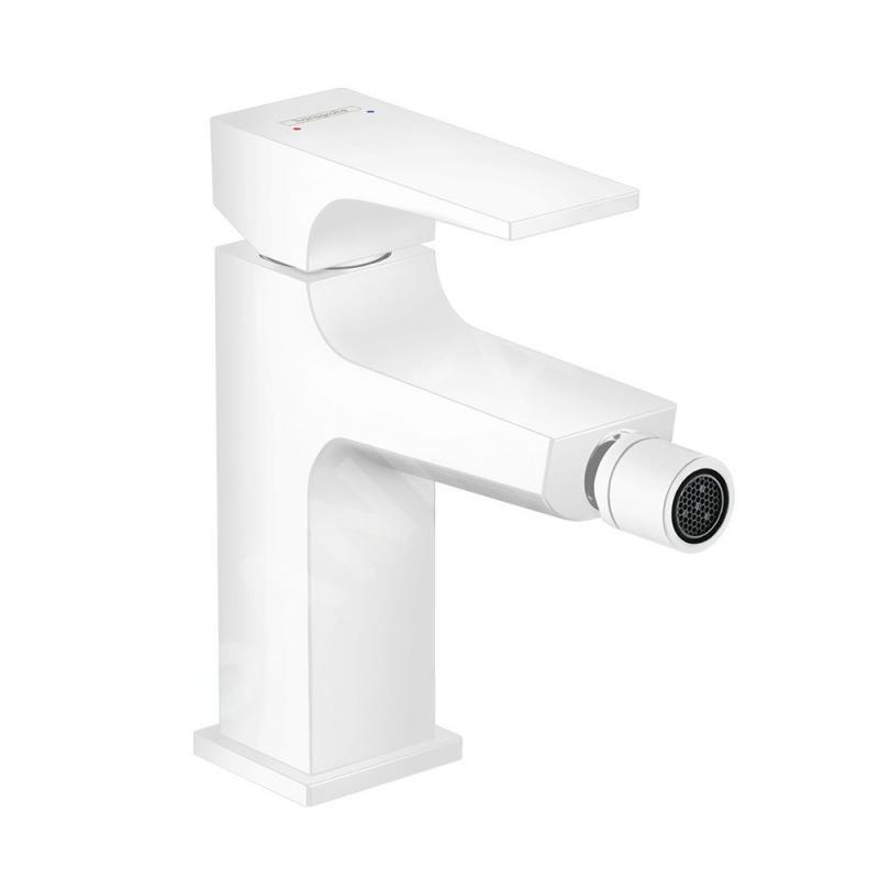 Hansgrohe Metropol - Mitigeur de bidet avec bonde Push-Open, blanc mat 32520700