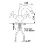 Sapho Axia - Mitigeur de bidet, chrome 518/S