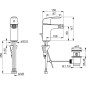 Hansa Pinto - Mitigeur de bidet, chrome 45073283 Hansa Pinto - Mitigeur de bidet, chrome 45073283