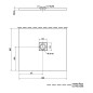 Polysan Flexia - Receveur de douche, 900x800 mm, possibilité de modifier les dimensions, blanc 72927
