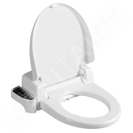 Sapho Blooming - Bidet électronique avec commande à distance, SoftClose, blanc NB-R770D