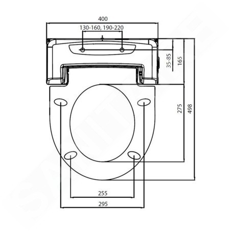 Sapho Blooming - Bidet électronique avec commande à distance, SoftClose, blanc NB-R770D