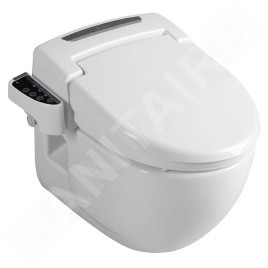 Sapho Blooming - Bidet électronique avec commande à distance, SoftClose, blanc NB-R770D