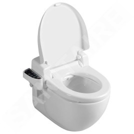 Sapho Blooming - Bidet électronique avec commande à distance, SoftClose, blanc NB-R770D
