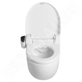 Sapho Blooming - Bidet électronique avec commande à distance, SoftClose, blanc NB-R770D