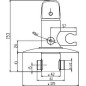 Novaservis Metalia 57 - Robinetterie de bidet encastrée avec sorties, chrome 57211,0 Novaservis Metalia 57 - Robinetterie de bidet encastrée avec sorties, chrome 57211,0