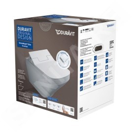Duravit DuraStyle - Abattant WC japonais à fond creux avec SensoWash Slim, Rimless, SoftClose, blanc alpin 631001002004300