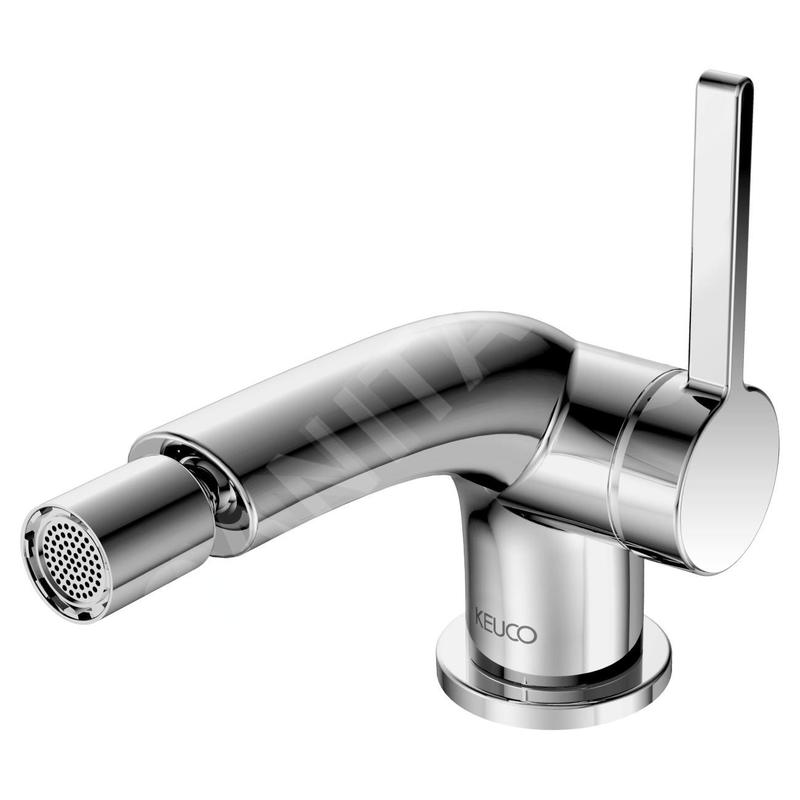Keuco Edition 400 - Robinet de bidet à levier avec bonde, chrome 51509010000