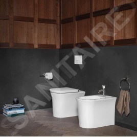 Duravit White Tulip - Bidet à poser, avec WonderGliss, blanc 22931000001