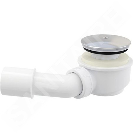 Alcadrain Accessoires - Kit de drainage diamètre 60 mm, hauteur réduite, chromé A471CR-60