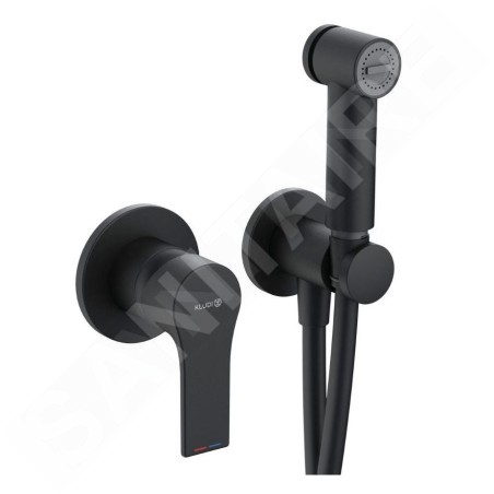 Kludi Zenta SL - Robinet de bidet encastré avec douche, avec corps, noir mat 489983965