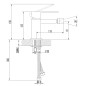 kielle Arkas I - Mitigeur de bidet, chrome 10411100