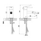 kielle Oudee - Mitigeur de bidet, chrome 10415100