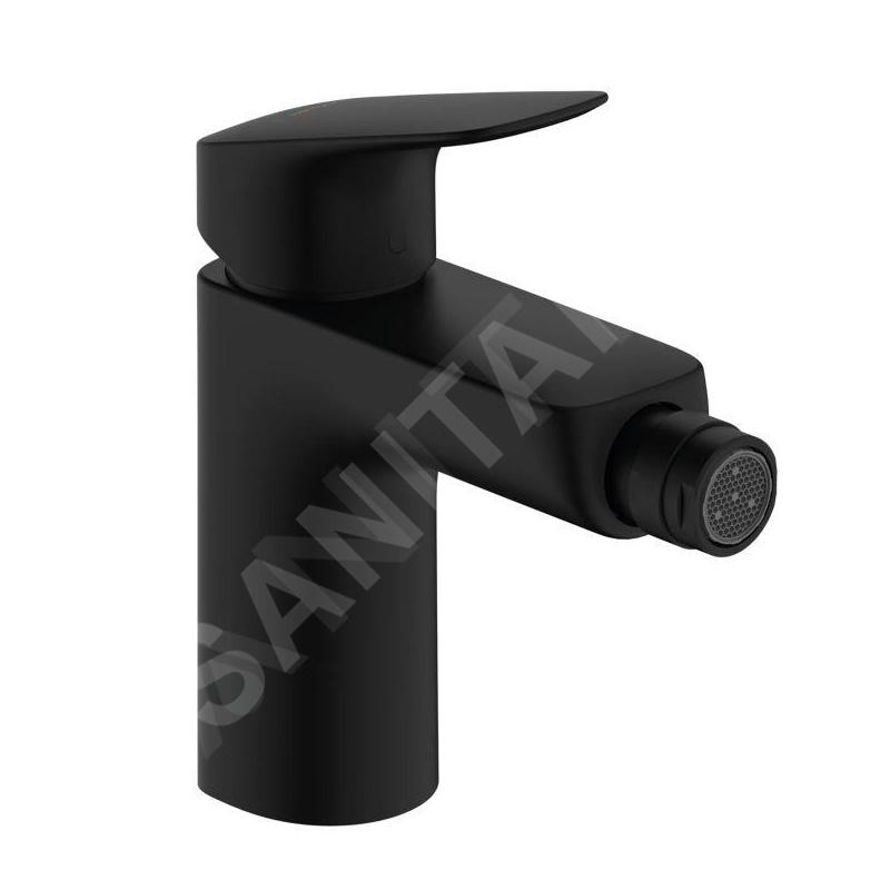 Hansgrohe Logis - Mitigeur de bidet avec vidage, noir mat 71200670
