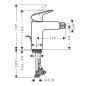 Hansgrohe Logis - Mitigeur de bidet avec vidage, noir mat 71200670