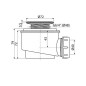 Alcadrain Siphons - Trap trap, diamètre 50 mm, grille en acier inoxydable A46-50 Alcadrain Siphons - Trap trap, diamètre 50 mm, grille en acier inoxydable A46-50