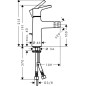 Hansgrohe Talis S - Mitigeur de bidet avec tirette et garniture de vidage, chrome 72200000