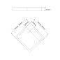 Aqualine Receveurs - Receveur de douche, autoportant, 800x800x150 mm, blanc BTTQ80