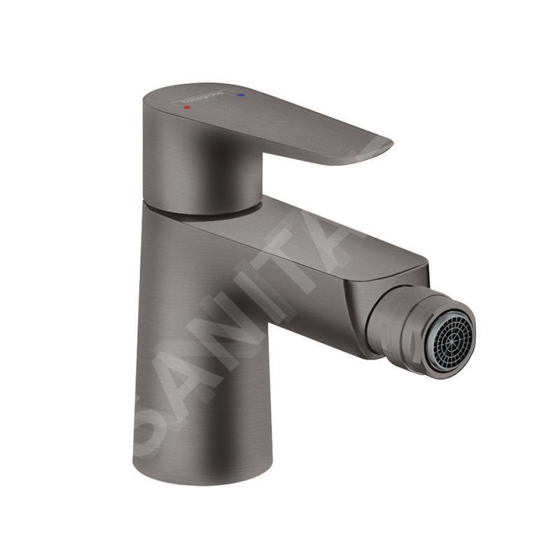 Hansgrohe Talis E - Mitigeur de bidet avec tirette de vidage, noir chromé brossé 71720340
