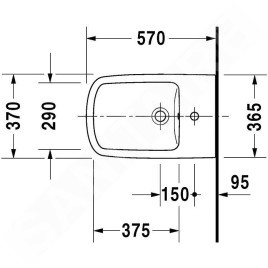 Duravit DuraStyle - Bidet sur pied, blanc 2284100000