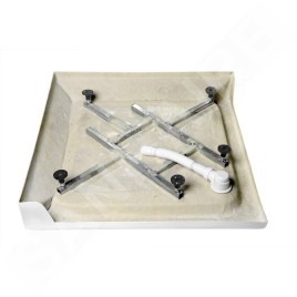 Aqualine Receveurs - Receveur de douche, autoportant, 800x800x150 mm, blanc BTTQ80