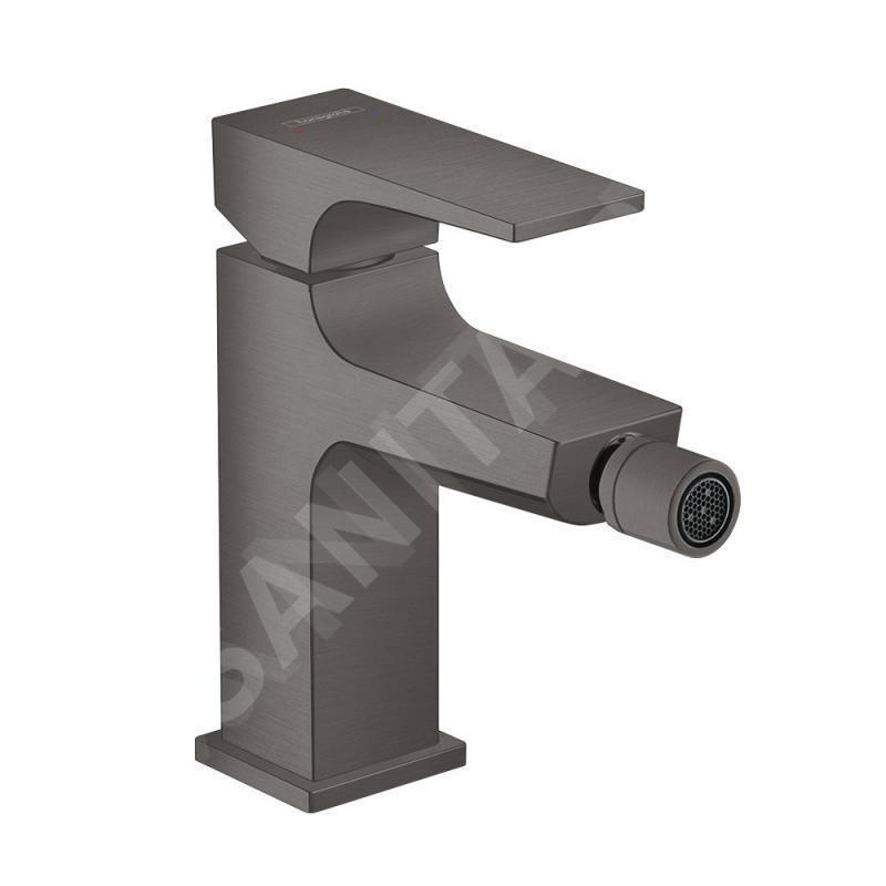 Hansgrohe Metropol - Mitigeur de bidet avec bonde Push-Open, noir chromé brossé 32520340