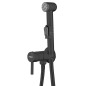 Aqualine Bidet - Robinet de bidet encastré, avec douchette, noir mat SK302B