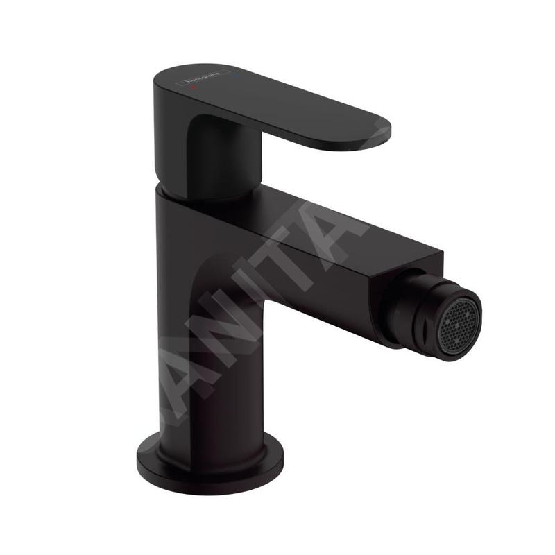 Hansgrohe Rebris S - Mitigeur de bidet avec vidage, noir mat 72212670