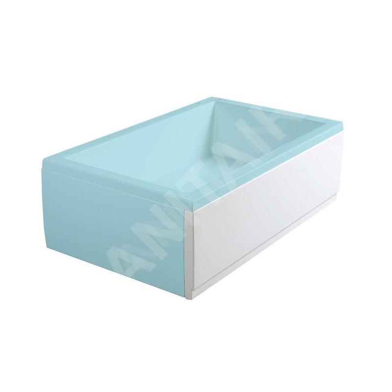 Polysan Deep Plain - Panneau frontal 1300x360 mm, droit, blanc 72953