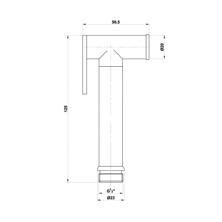 Sapho Douches - Douchette de bidet, chrome BS616