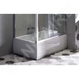 Polysan Deep Plain - Panneau frontal 1300x360 mm, droit, blanc 72953
